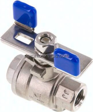 Edelstahl-Kugelhahn, leicht, G 1/4", 0 - 63bar