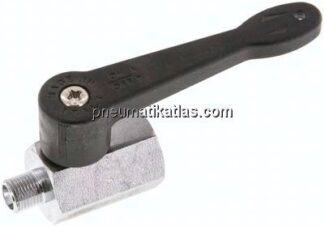 Minikugelhahn langer Griff, G 1/8" Innengewinde / Außengewinde, PN 15