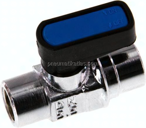 Messing-Minikugelhahn Rp 1/8"-Rp 1/8" (IG), PN 20