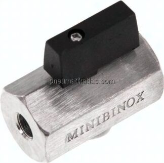 Edelstahl-Minikugelhahn G 1/8" Innengewinde, PN 25