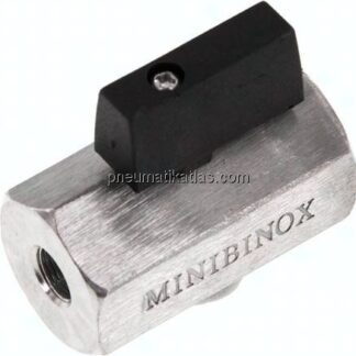 Edelstahl-Minikugelhahn G 1/8" Innengewinde, PN 25