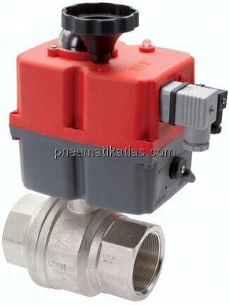 Elektr. Messing-Kugelhahn, G 1/4", 24 bis 240 V (AC/DC)