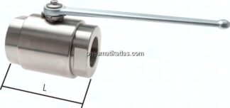 Hochdruck-Kugelhahn, Edelstahl, G 1-1/4", 0 - 350bar