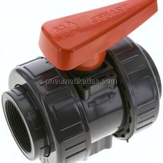 Kugelhahn, PVC-U / EPDM, Rp 2" (Industrieausführung)
