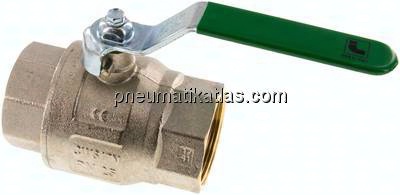 Messing-Kugelhahn, Rp 2", -0,9 bis 25bar, für Trinkwasser