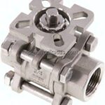 Edelstahl-Kugelhahn, Direktmontageflansch G 3/4", PN 63