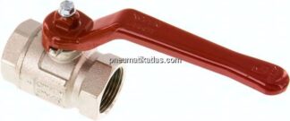 Messing-Kugelhahn, kurz, G 3/4", -0,9 bis 40 bar, voller Durchgang