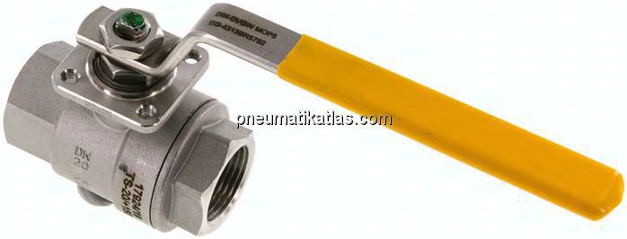 Edelstahl-Kugelhahn, DVGW, Rp 3/4", -0,9 bis 100bar