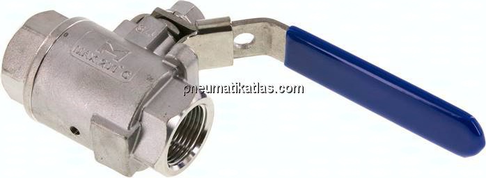 Edelstahl-Kugelhahn m. Entlüftungsbohrung G 3/4", PN 16