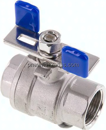 Edelstahl-Kugelhahn, leicht, G 3/4", 0 - 63bar