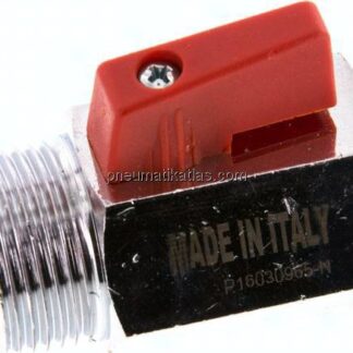 Messing-Minikugelhahn G 3/4" Innengewinde / Außengewinde, PN 16
