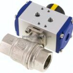 Pneumat. Messing-Kugelhahn, G 3/4", doppeltwirkend