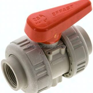 Kugelhahn, PP-H / EPDM, Rp 3/4" (Industrieausführung)
