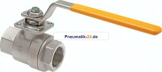 Edelstahl-Kugelhahn, Rp 2", -0,9 bis 20bar, für Sauerstoff (Industrie)
