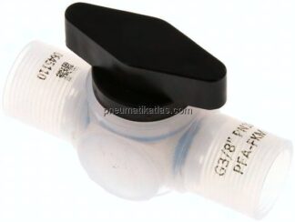Kugelhahn, PFA, G 3/8", PN 10