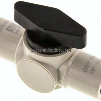 Kugelhahn, Polypropylen, G 3/8", PN 10