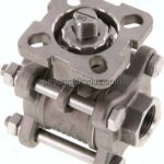 Edelstahl-Kugelhahn, Direktmontageflansch G 3/8", PN 63