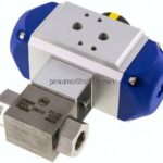 Pneumat. Hochdruck-Kugelhahn, doppeltwirkend, G 3/8", Edelstahl 1.4571