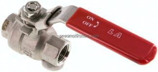 Edelstahl-Kugelhahn, leicht, NPT 3/8", 0 - 63bar