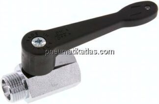 Minikugelhahn langer Griff, G 3/8" Innengewinde / Außengewinde, PN 15