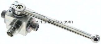 Hochdruck-3-Wege Kugelhahn, T-Bohrung, 10 L (M16x1,5), 0 - 315bar