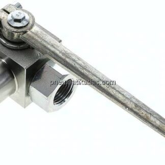 Hochdruck-3-Wege Kugelhahn, L-Bohrung, G 1/2", 0 - 500bar