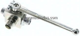 Hochdruck-3-Wege Kugelhahn, L-Bohrung, 12 L (M18x1,5), 0 - 315bar