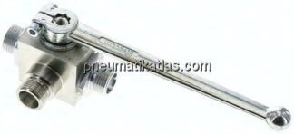 Hochdruck-3-Wege Kugelhahn, T-Bohrung, 12 S (M20x1,5), 0 - 500bar
