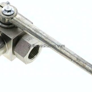 Hochdruck-3-Wege Kugelhahn, T-Bohrung, G 1/2", 0 - 500bar