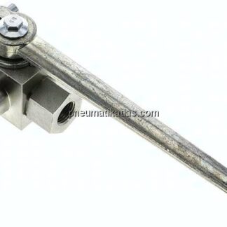Hochdruck-3-Wege Kugelhahn, L-Bohrung, G 1/4", 0 - 500bar