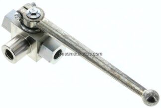 Hochdruck-3-Wege Kugelhahn, T-Bohrung, G 1/4", 0 - 500bar