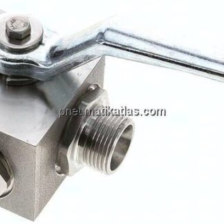 ES-Hochdruck-3-Wege Kugelhahn, L-Bohrung, 15 L (M22x1,5), 0 - 315bar