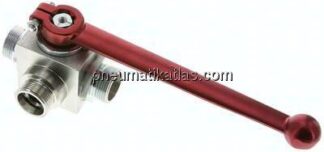 Hochdruck-3-Wege Kugelhahn, L-Bohrung, 18 L (M26x1,5), 0 - 315bar