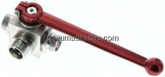 Hochdruck-3-Wege Kugelhahn, T-Bohrung, 18 L (M26x1,5), 0 - 315bar