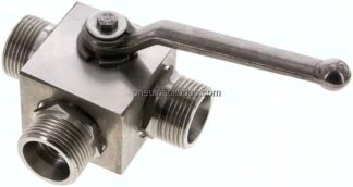 ES-Hochdruck-3-Wege Kugelhahn, T-Bohrung, 20 S (M30x2), 0 - 400bar