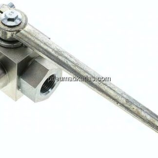 Hochdruck-3-Wege Kugelhahn, T-Bohrung, G 3/8", 0 - 500bar