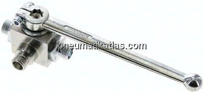Hochdruck-3-Wege Kugelhahn, T-Bohrung, 8 L (M14x1,5), 0 - 315bar