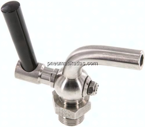 Edelstahl-Ablasshahn G 1/2", PN 6