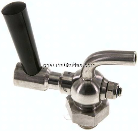 Edelstahl-Ablasshahn G 1/4", PN 6
