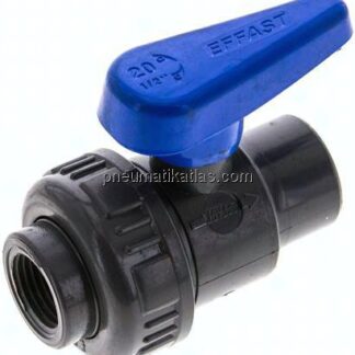 Einring-Kugelhahn, PVC-U / EPDM, Rp 1/2" (Wasserausf.)