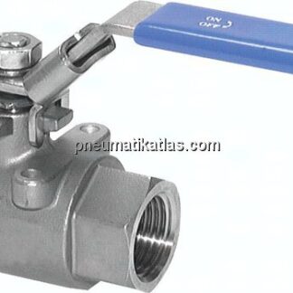 Edelstahl-Kugelhahn, G 1-1/2", 0 - 63bar