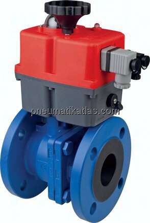 Elektr. Flanschkugelhahn, DN25-PN40 (DIN/EN), Positioniersystem 0-10V / 4-20mA