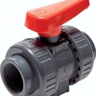 Kugelhahn, PVC-U / EPDM, Rp 2-1/2" (Industrieausführung)