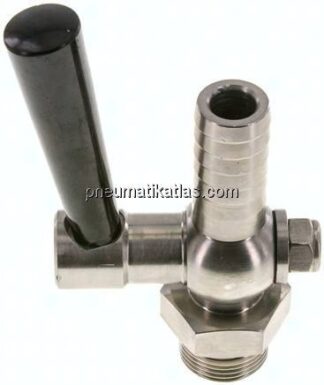 Edelstahl-Schlauchhahn G 1"-25 (1")mm, PN 6
