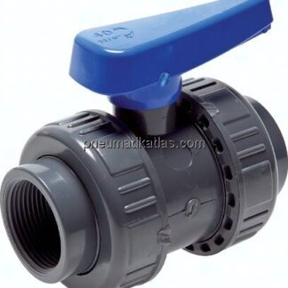 Kugelhahn, PVC-U / EPDM, Rp 2-1/2" (Wasserausführung)