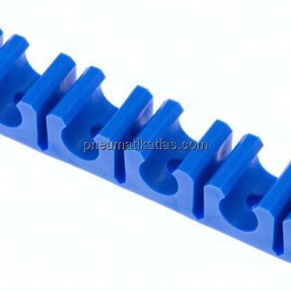 Schlauchklemmleiste, blau 6-fach für 10mm Schlauch
