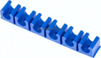 Schlauchklemmleiste, blau 6-fach für 11,6mm Schlauch
