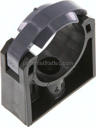 Rohrklemme 40mm, Polyethylen (schwarz)