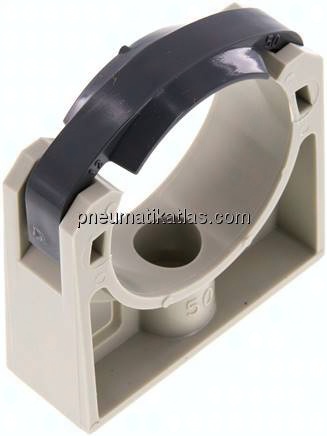 Rohrklemme 50mm, Polypropylen (grau)