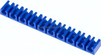 Schlauchklemmleiste, blau 10-fach für 6mm Schlauch